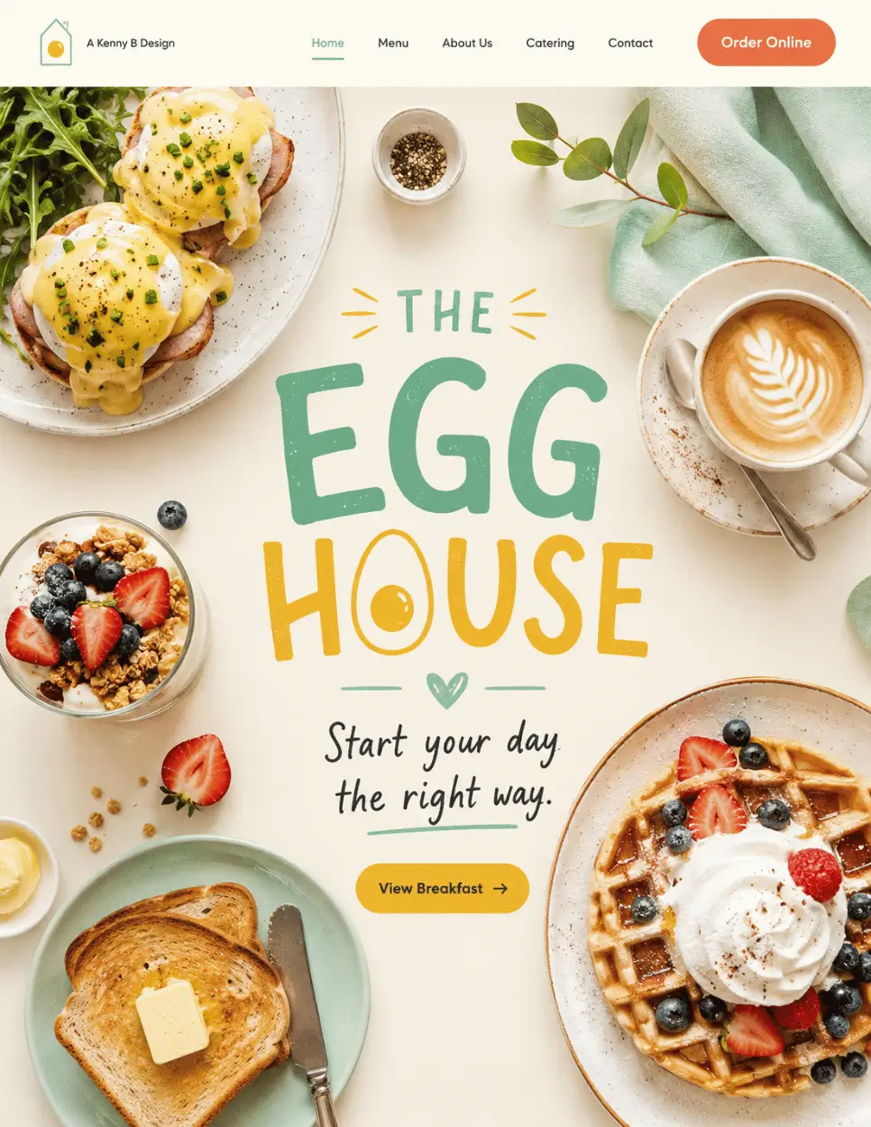 Egg House promotional graphic design example two